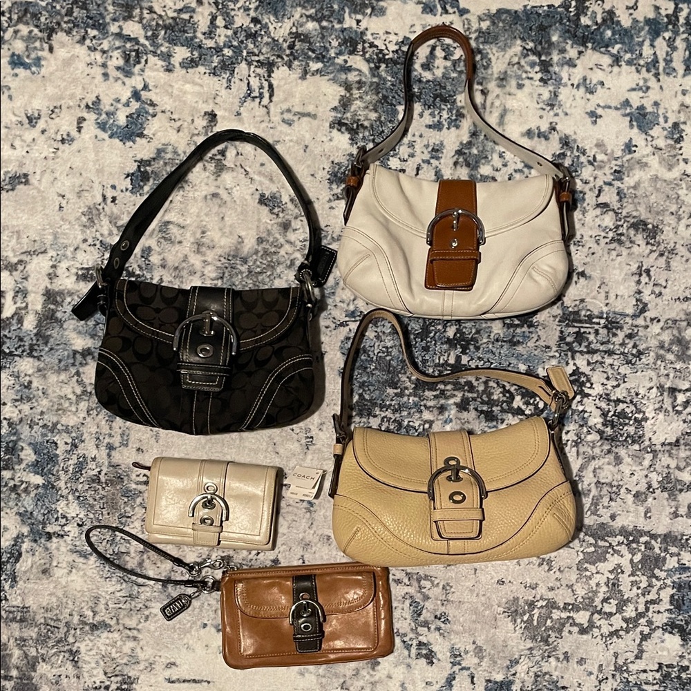 Authentic Coach Vintage SoHo Women's Bag and Wallet Bundle